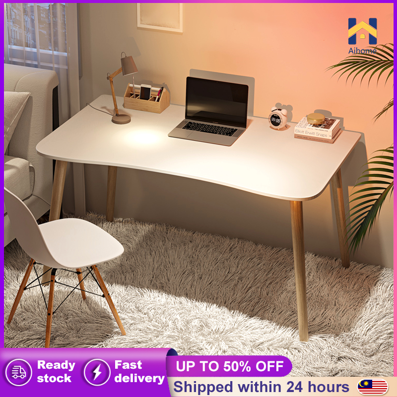 Study Table Computer Laptop Table Home Office Writing Desks Wooden Modern Simple Komputer Meja Belajar Meja Study学习桌/桌子