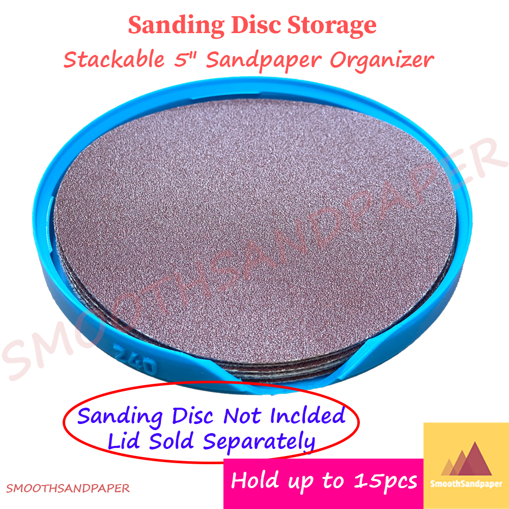 Sanding Disc Storage (Small) - Compact 5" Sandpaper Holder image 3