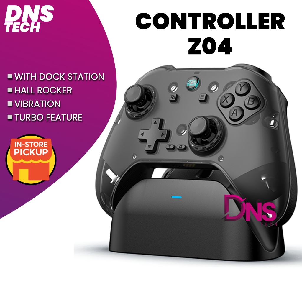 Z04 Wireless Gaming Gamepad Bluetooth Controller With Hall Joystick Dual Trigger TURBO For Android PC Laptop