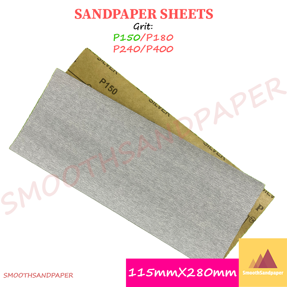 Waterproof Sandpaper Sheet 115mmX280mm (Silver) image 4