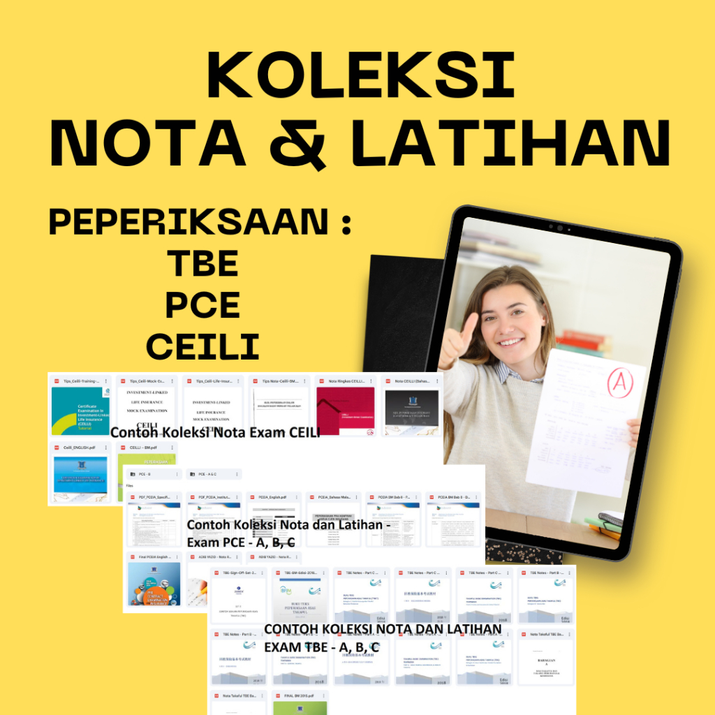 [eBook PDF] Koleksi Nota dan Latihan Exam TBE, PCE, CEILI - Takaful, Insurance, General License