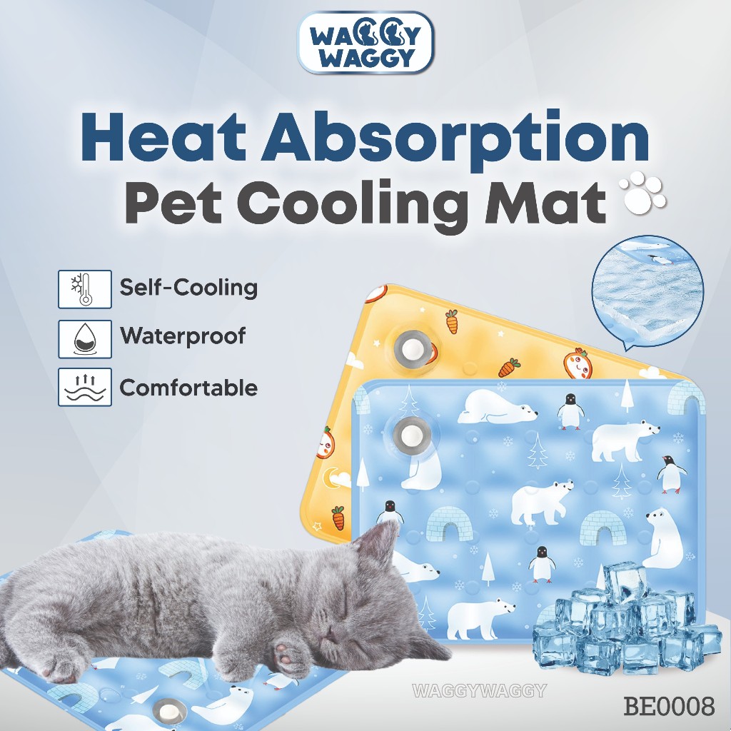 WaggyWaggy Cooling Mat Dog Cat Pet Bed Sofa Blanket Sleeping Pad Cool Cushion BE0008