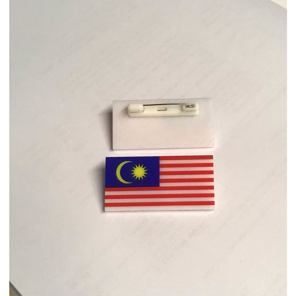 LENCANA JALUR GEMILANG / STRIPES OF GLORY / MALAYSIAN FLAG BADGE / PEMAKAIAN SEKOLAH (PIN)