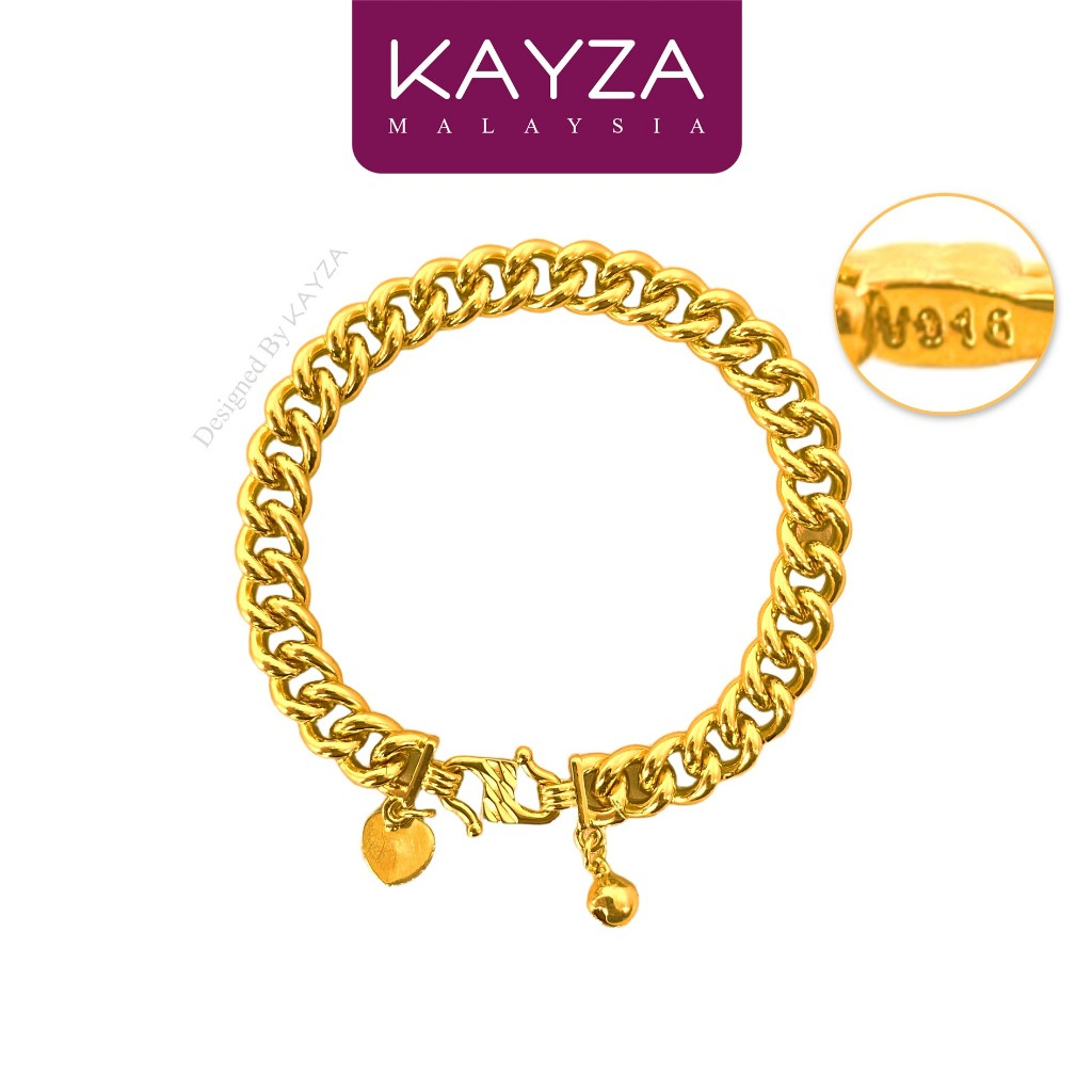 37B KAYZA Chain 8mm Bracelet Handcrafted Designs in Vietnamese Emas - Gelang tangan Emas Vietnam