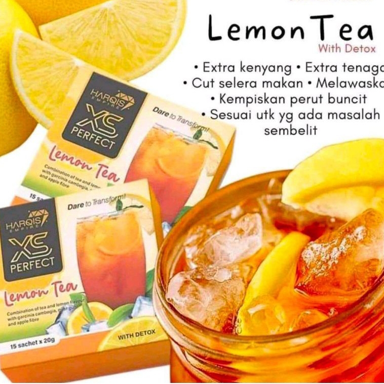 NEW XS Perfect Lemon Tea With/With Out Detox - Ready Stock