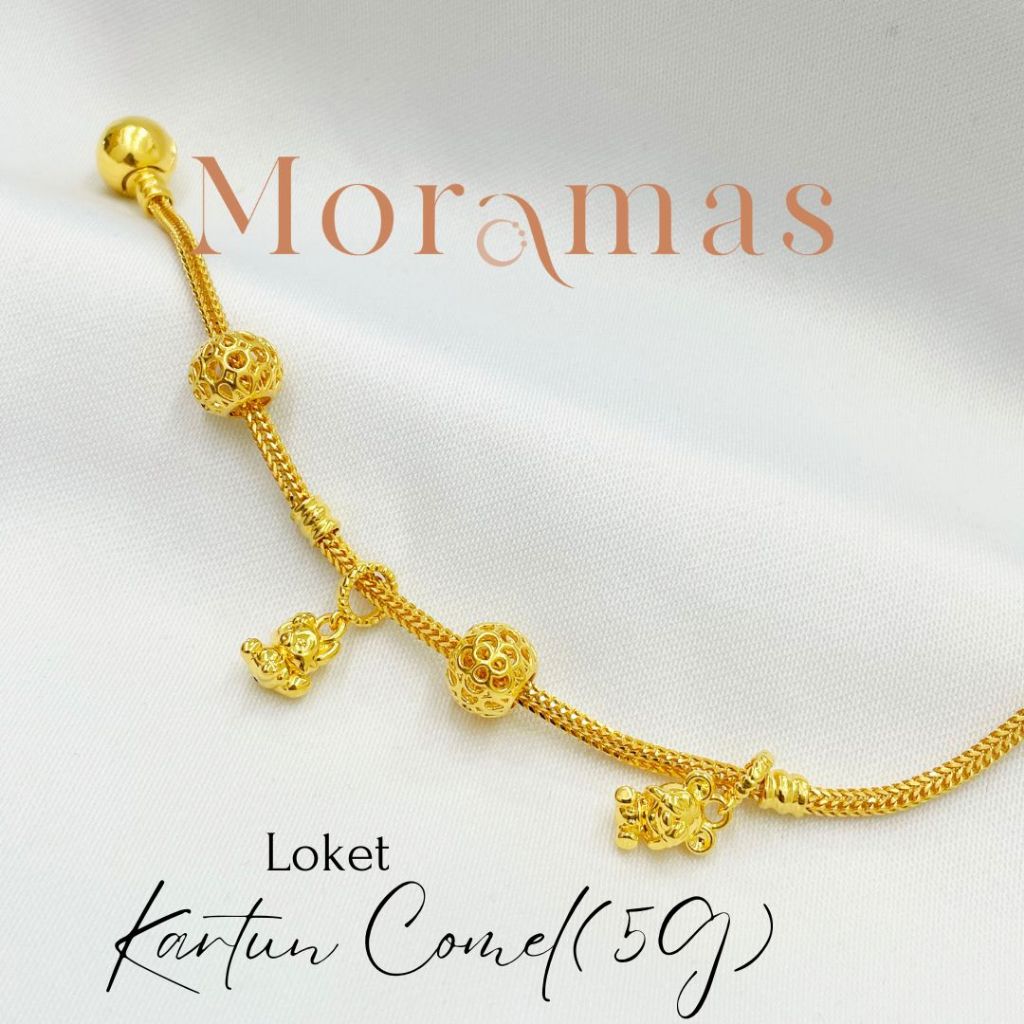 Moramas (5G) CARTOON Pendant & Charm 916 Gold/ Loket (5G) KARTUN Emas 916/ 可爱吊坠916金 #PDR