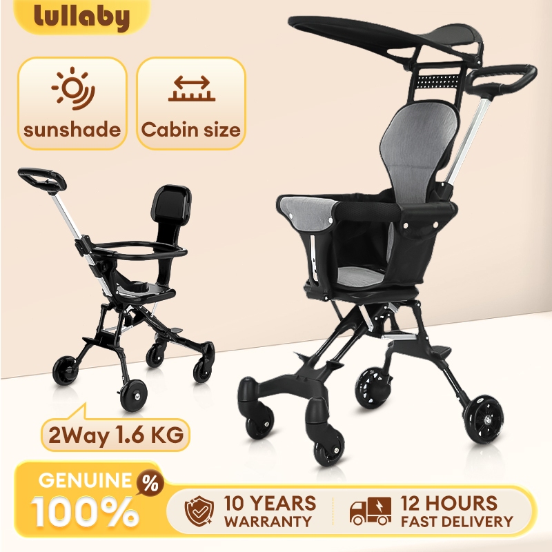 Tempat baby stroller 2 way Folding Stroller 4 wheels stroller travel magic stroller baby trolley靠墊推車