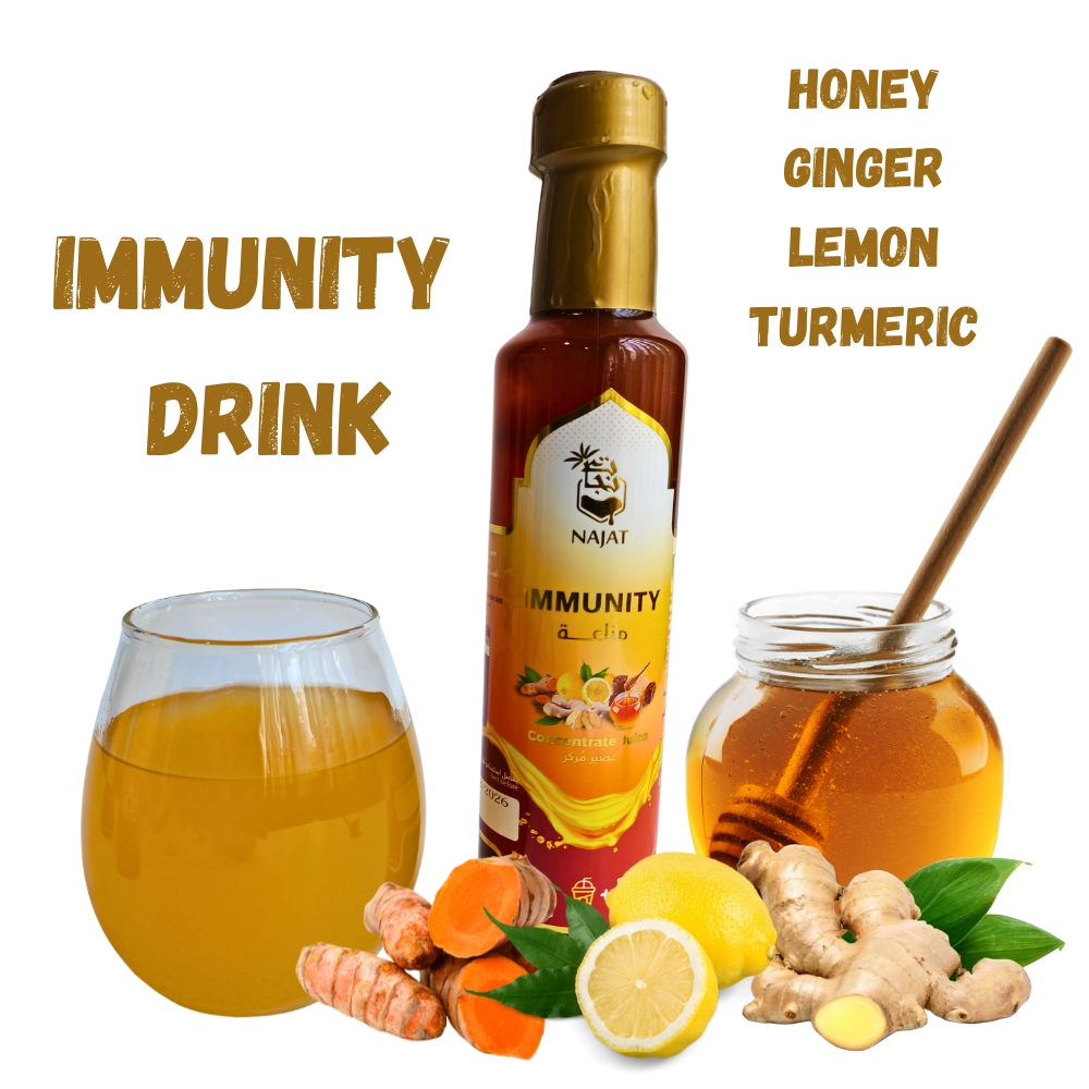 Najat Immunity Juice 375g – Honey, Ginger, Lemon & Turmeric Blend