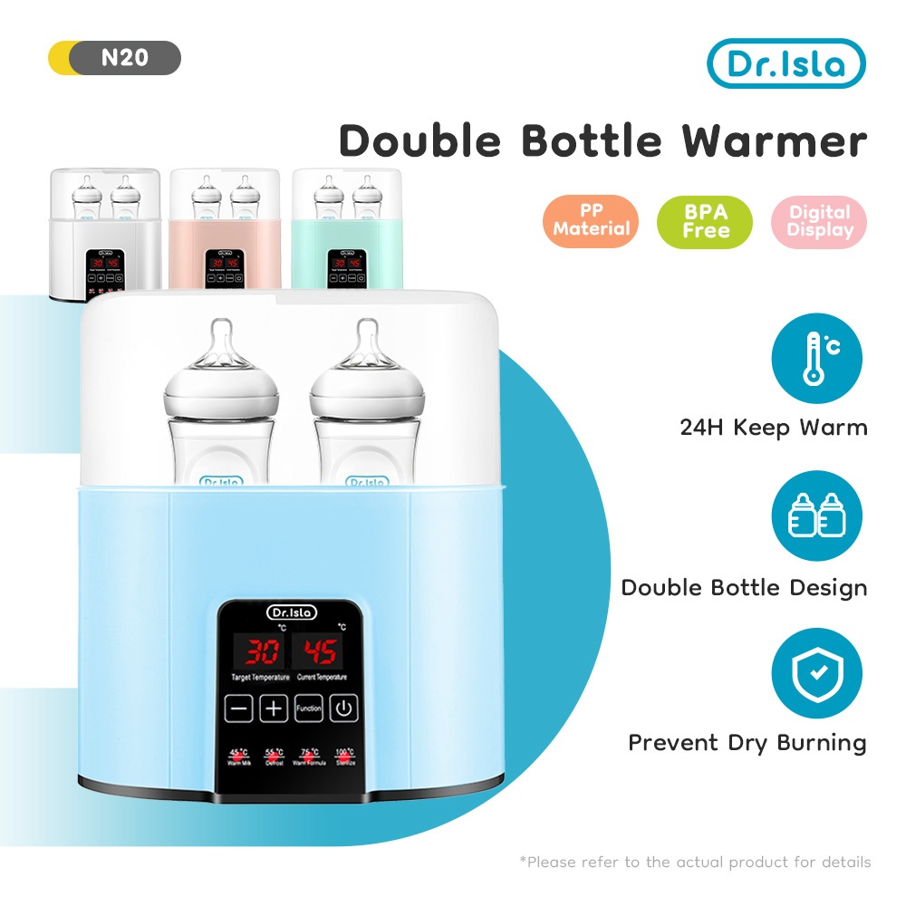 Dr.isla LED Multifunction Smart Baby Milk Bottle Warmer Sterilizer Temperature Regulator Pemanas Botol Susu Bayi N20