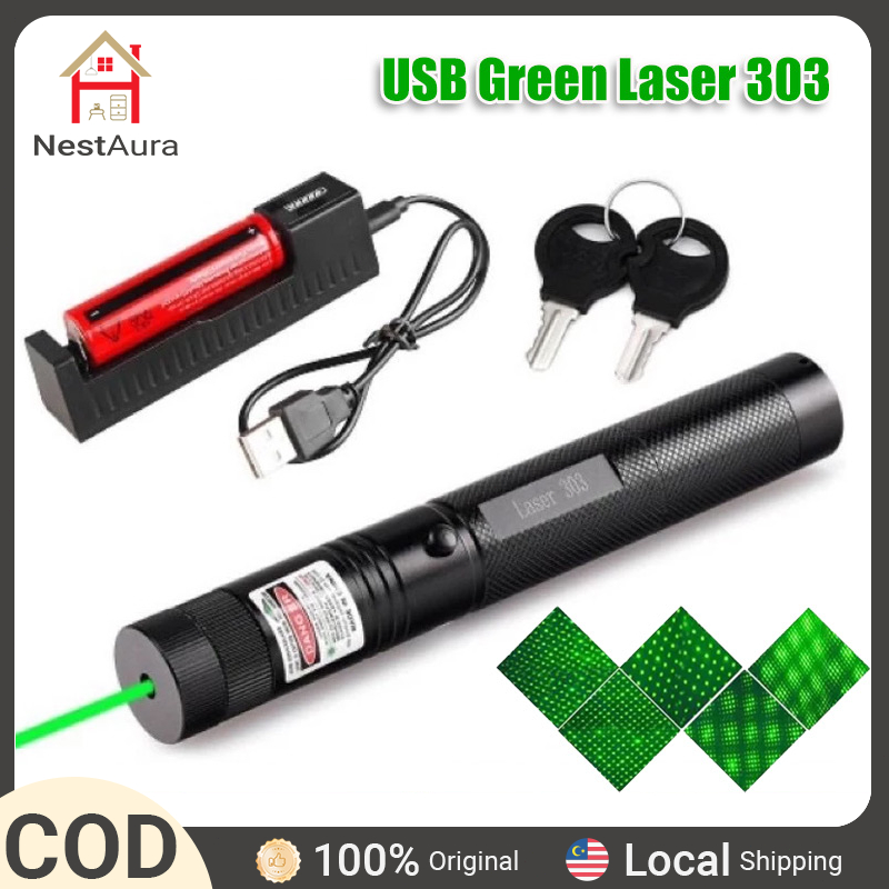 Green Laser Pointer 532nm 2000m Repel animals Long Range Laser Pen Laser Light Tourch Lezer Hijau Laser Jarak Rechargeab
