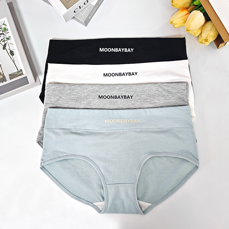 Seluar dalam kapas wanita, gaya sukan Eropah dan Amerika, saiz tambah yang selesa dan bernafas, 8 warna