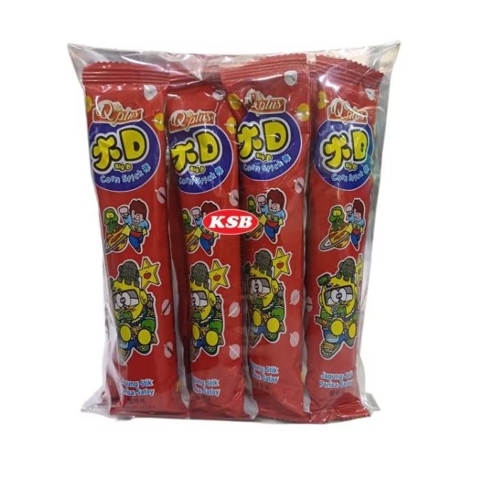 【6g x 8pcs】Q Plus Big D Corn Stick Perisa Satay