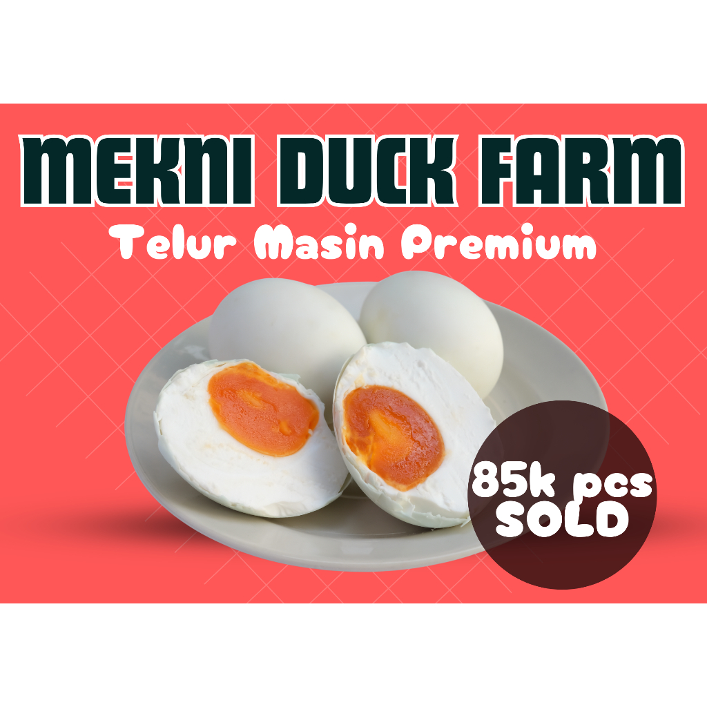 (10pcs) Cooked Salted Eggs Telur Itik Masin Siap Di Rebus RM2.10/pc Ready to Eat - MekNi Duck Farm