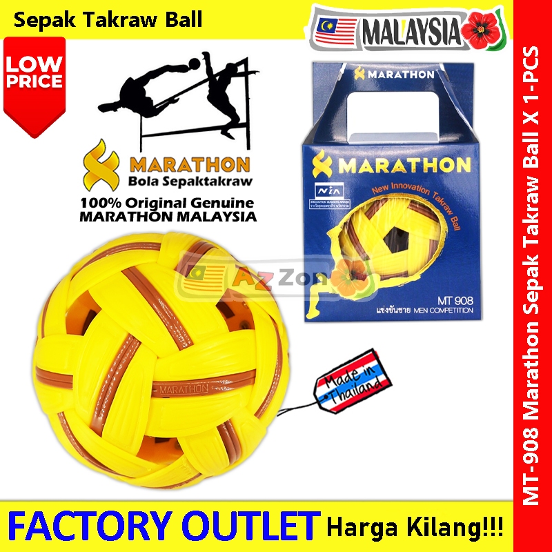 Marathon Bola Sepaktakraw Synthetic Sepak Takraw Mens Tournament Ball By MARATHON Thailand