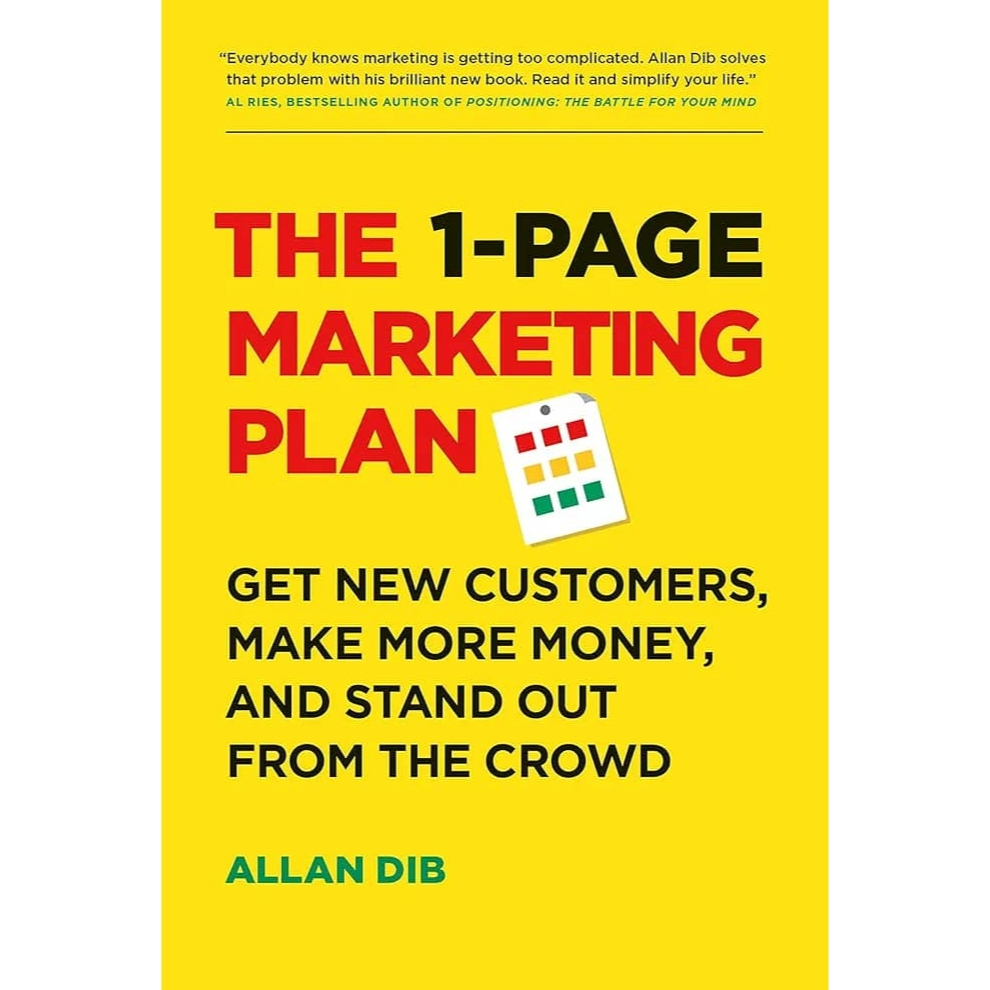 The 1-Page Marketing Plan by Allan Dib | Simplify Marketing Strategy & Grow Your Business