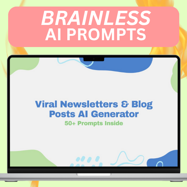 🔥 95% OFF | 50+ Newsletter Blog Posts AI Prompts to Generate Quality Leads | Copy & Paste Only