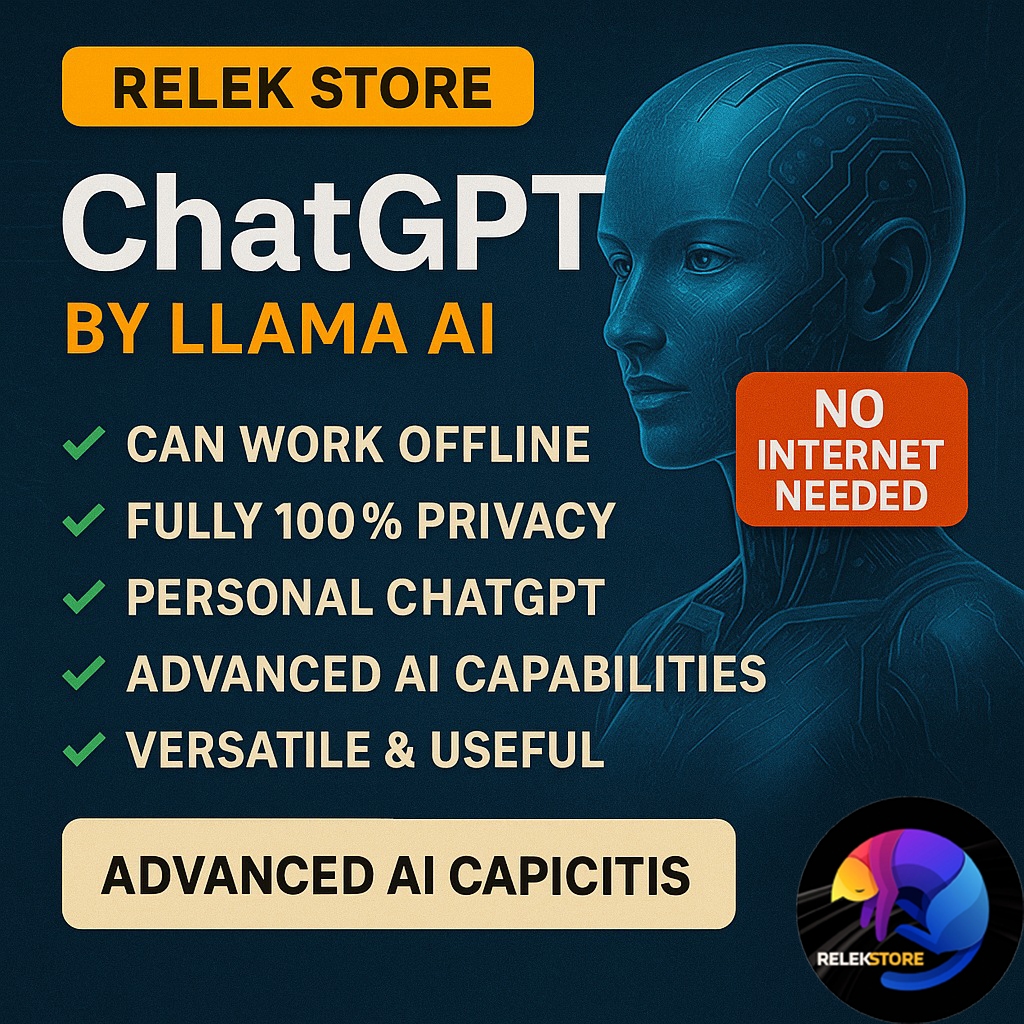 🔥ChatGPT Private LLaMA AI: Personal Offline Account, Powerful Chat Assistant, No Limit, Lifetime Access