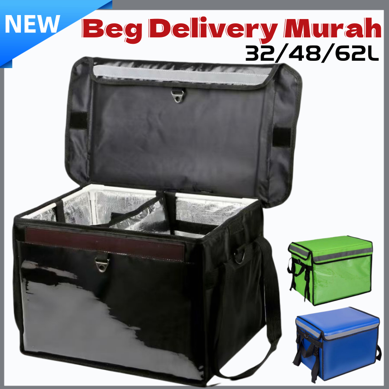 Same Day Delivery : Beg Delivery Murah 32/48/62L Untuk Penghantaran Makanan -  Pos Laju Cooler Bag