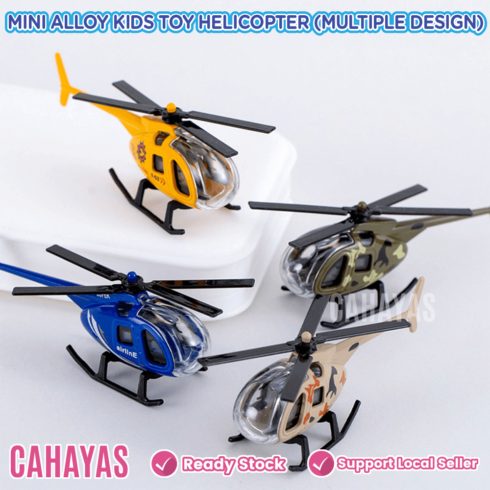 [Brand New] [M'sia Stock] Mini Alloy Helicopter Model Military Training Helikopter Mainan Budak Toys For Boys 玩具