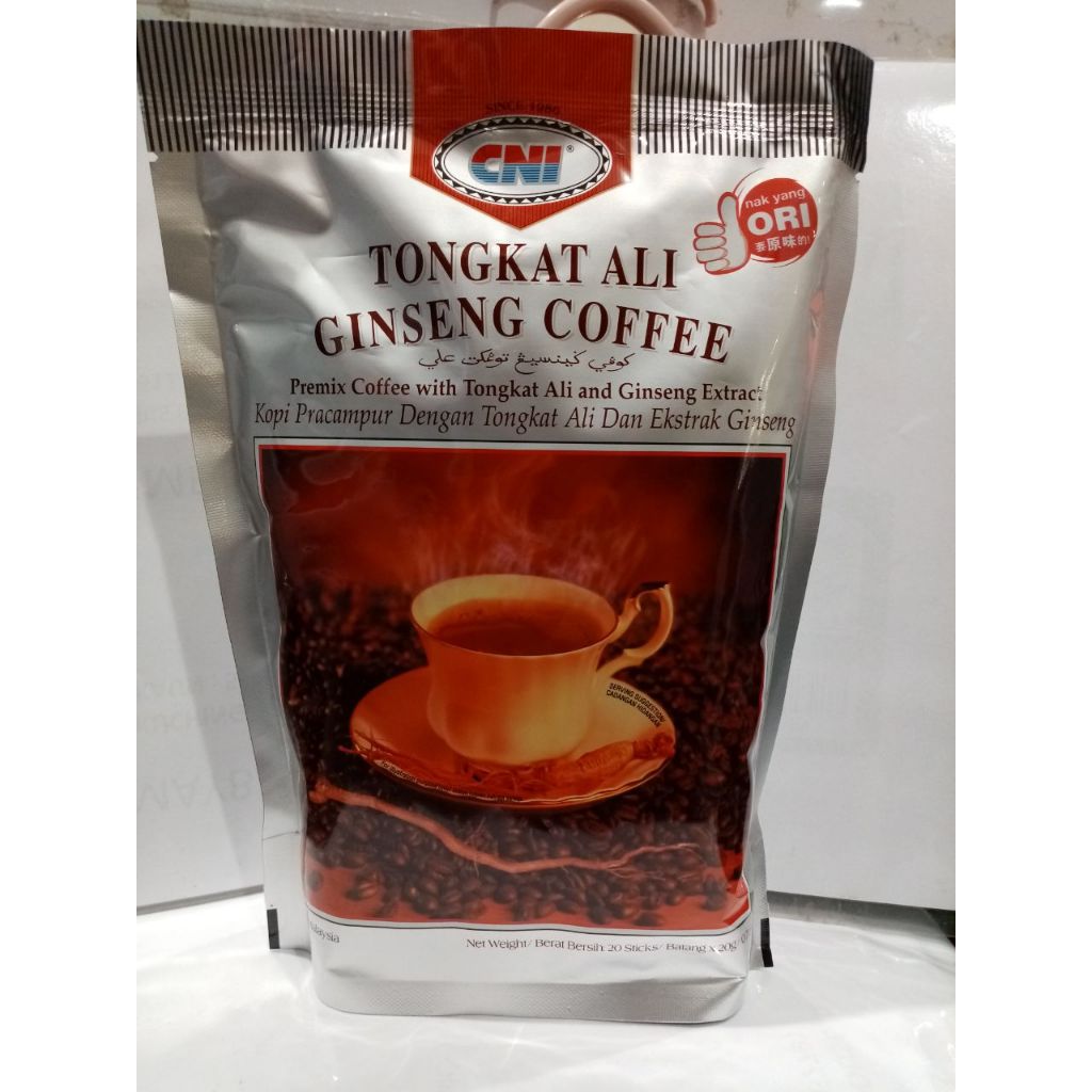 CNI Tongkat Ali Ginseng Coffee Pouch (20 Sachets x 20g)