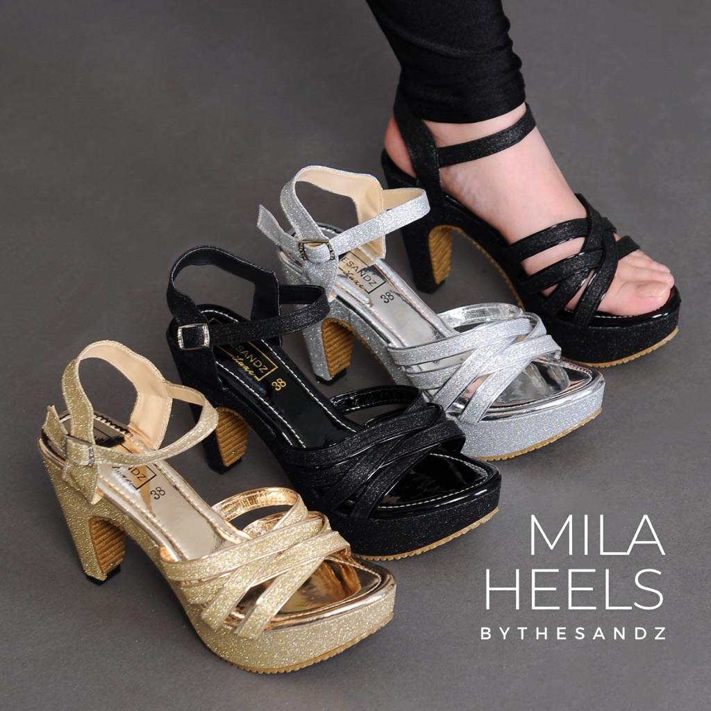 ❗️SILA ORDER 1 SIZE BESAR❗️ 24HOURS DELIVERY READY STOCK AMBER MILAN WOMEN HEELS KASUT PEREMPUAN RAYA