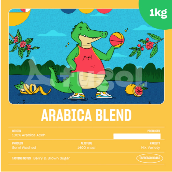 Kopi Arabica Espresso ARABICA BLEND (500g/1kg) - Specialty Coffee - Blend For Espresso