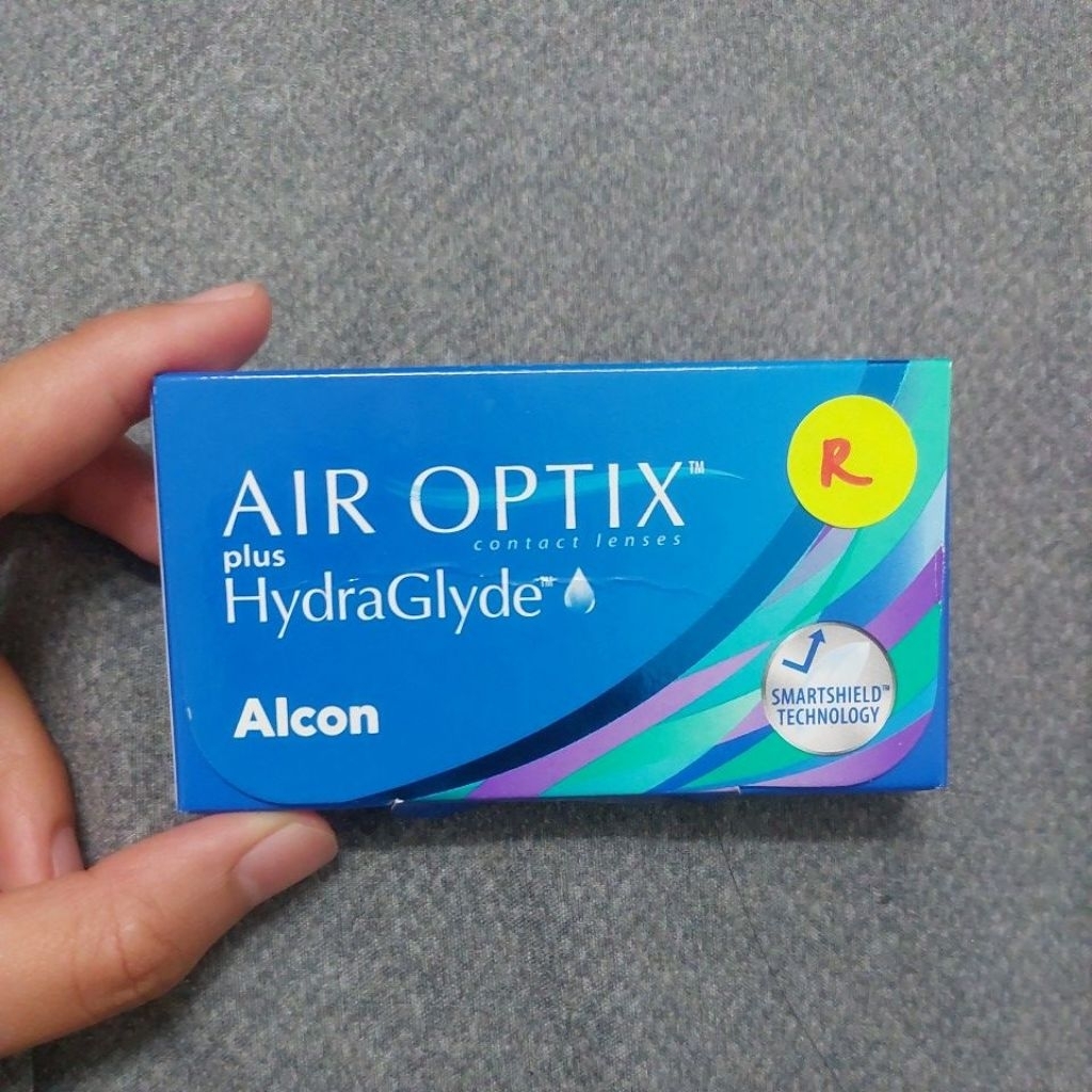 ALCON AIR OPTIX HYDRAGLYDE Contact Lenses (UNSEALED)/ clear contact lenses / Pwr -1.00/ MONTHLY