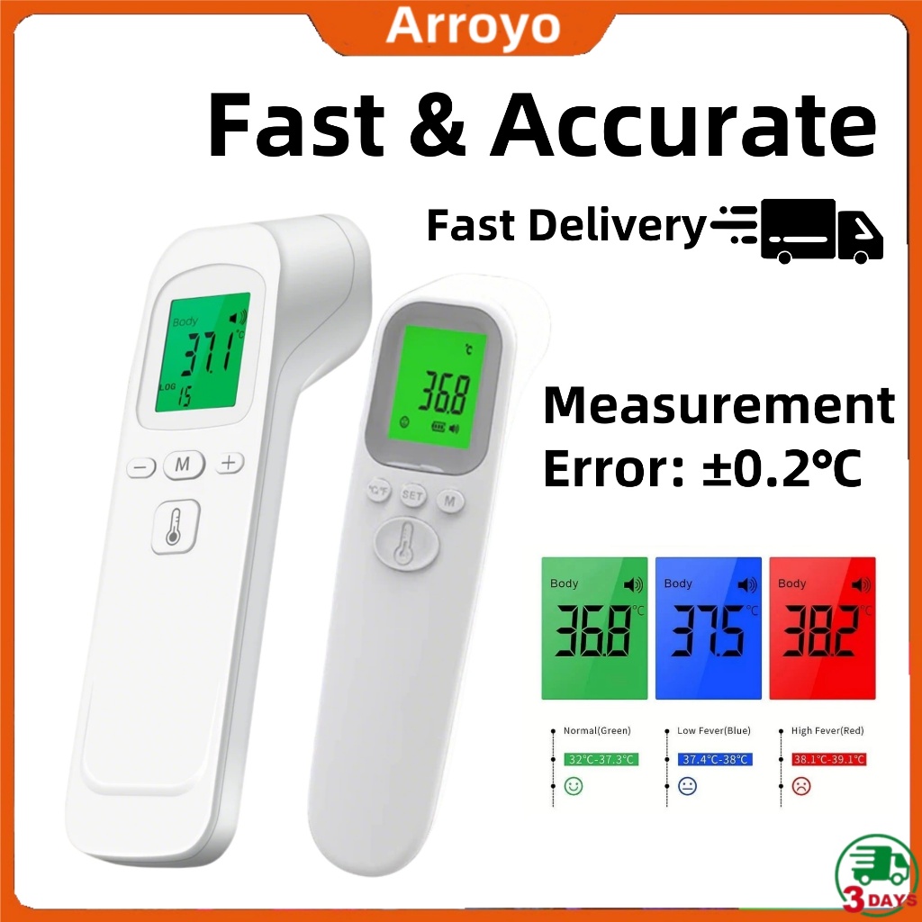 Thermometer High Accuracy digital Baby Adult Infrared No Touch Fever Alarm Accurate Easy use Scanner Meter Body Check