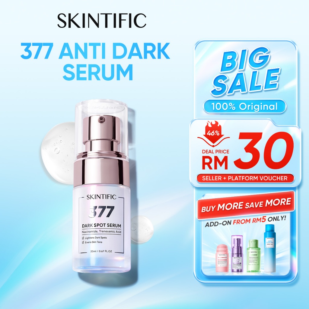 SKINTIFIC SymWhite 377 Dark Spot Serum With Niacinamide Brightening Serum Whitening Glowing For All Skins
