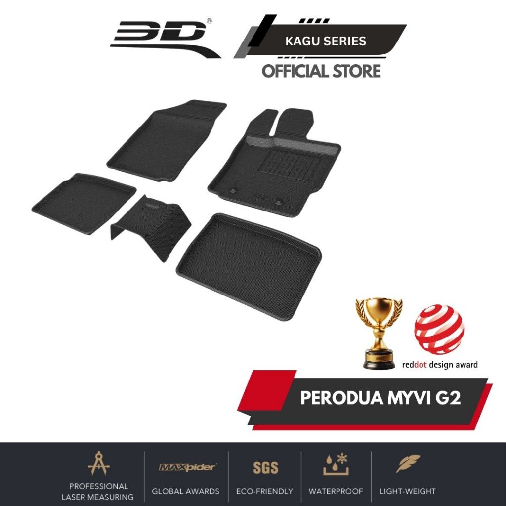 3D KAGU Car Mat Perodua Myvi (2011 - 2017)