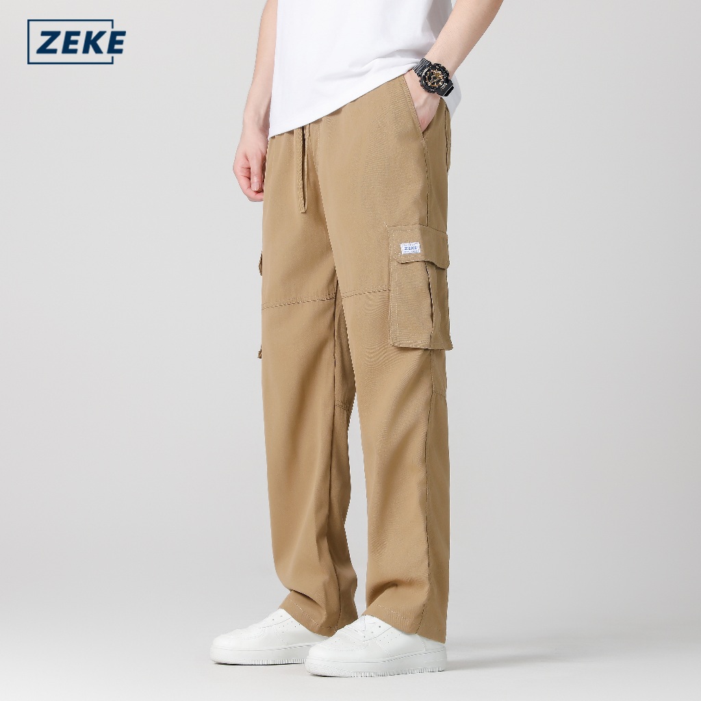 ZEKE B0013 Men Cargo Pants Cutting Straight Cut Seluar Kerja Lelaki Tactical Six Pocket Working Cargo Pant