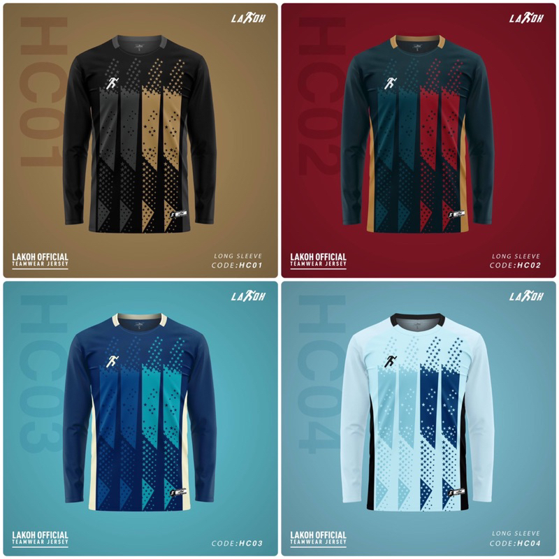 LAKOH SPORT BRANDJERSI LENGAN PANJANG / JERSI BOLA / JERSEY SUKAN