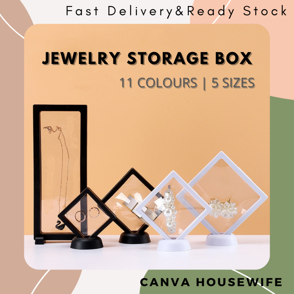 【Jewelry Storage Box】PE Transparent Film Display Box Dustproof Storage for Brooches/Earrings/Rings/Necklaces/Bracelets