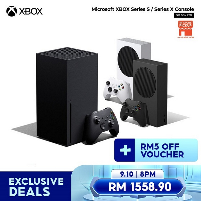 【10.10 SALE】MICROSOFT XBOX Series S 512GB / Series X 1TB Console (1 Year SG Microsoft Official Warranty)