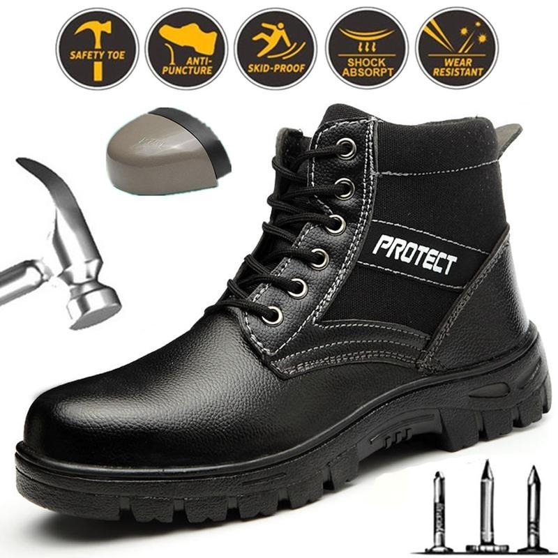 Safety Shoes Steels Toe+Bottom Work Protective Safety Man/Women Boots Anti-smash Anti-stab Shoes