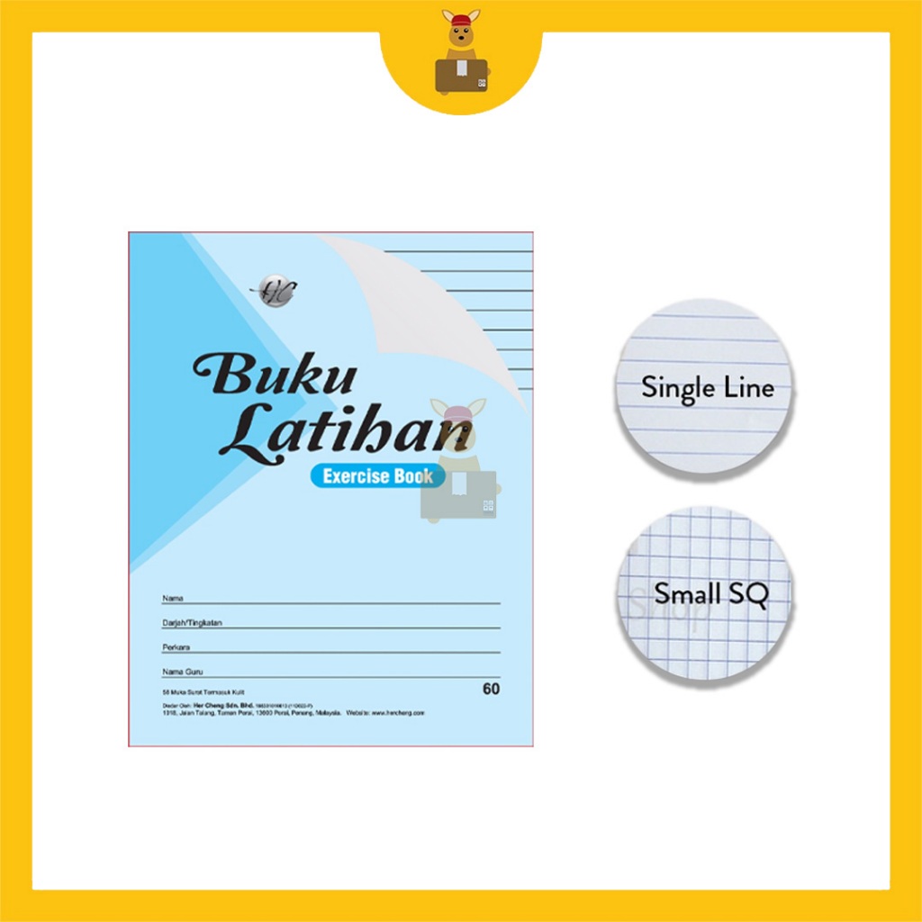 F5 Blue Cover Exercise Book Buku Latihan Buku Tulisan Sekolah Menengah (60Pgs / 80Pgs / 100Pgs / 120 Pgs / 200 Pgs)