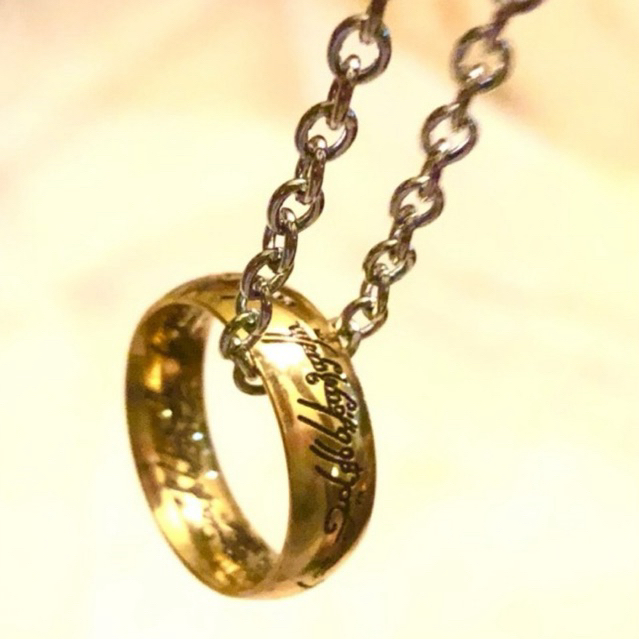 [Ready Stock Malaysia] Lord of the Rings The Hobbit One Ring with Chain Frodo Gollum Alloy Movie Fashion Memorabilia