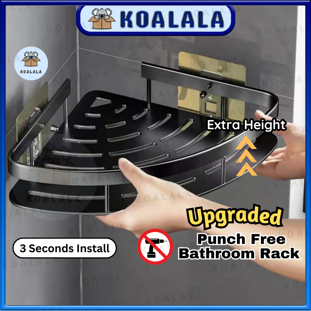 Bathroom Rack Bathroom Shelf Corner Shelf Bathroom Storage Toilet Rack Rak Bilik Mandi 浴室置物架