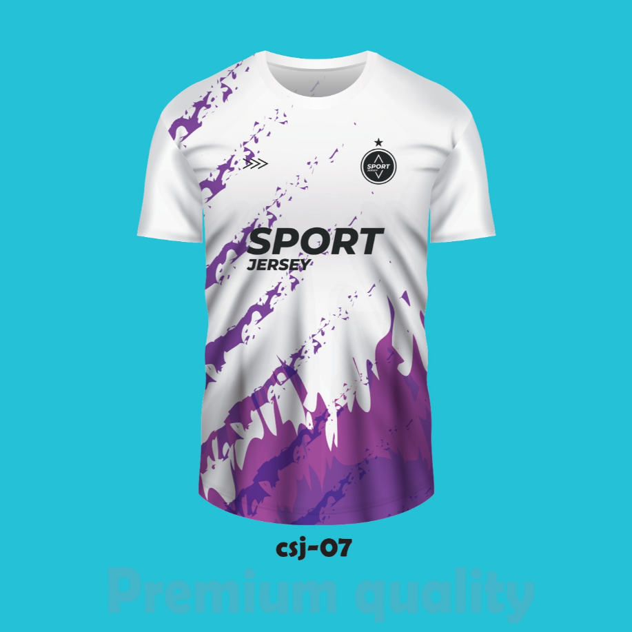 [BG Sublimation Csj Series | S-3XL] Unisex/Men/Women Jersey Quick-Dry Round Neck...