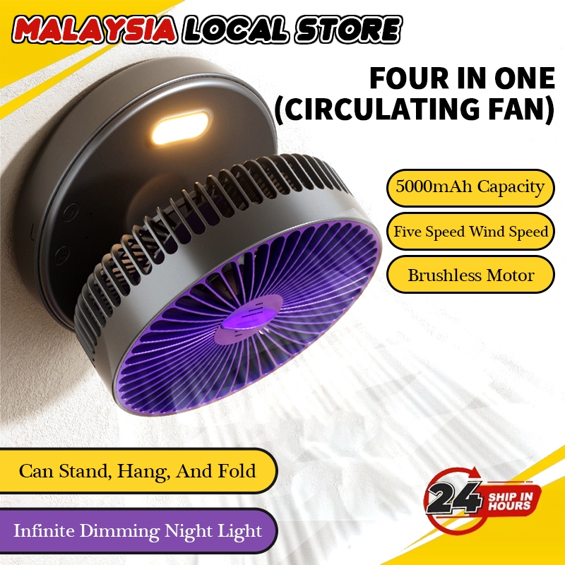 Rechargeable Fan Mini Fan Folding Intelligent Fan Desktop Fan Aromatic Mini Fan USB Fan Mini USB Fan Kipas Mini