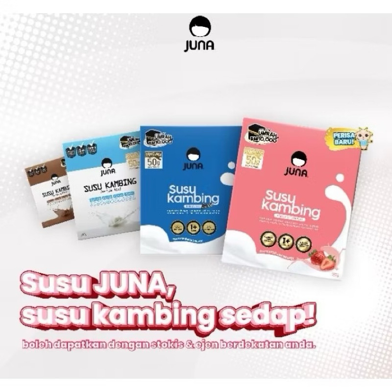 SUSU JUNA LUXE COKLAT STRAWBERRY / KOPI JUNA / MOCHAURUS