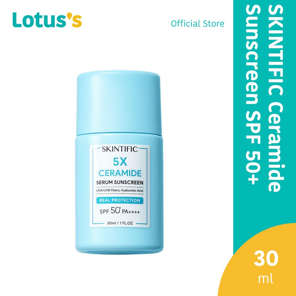 SKINTIFIC Sunscreen 5X Ceramide Serum Sunscreen Stick SPF50 PA++++ Skincare Sunblock Skin Barrier 30ml