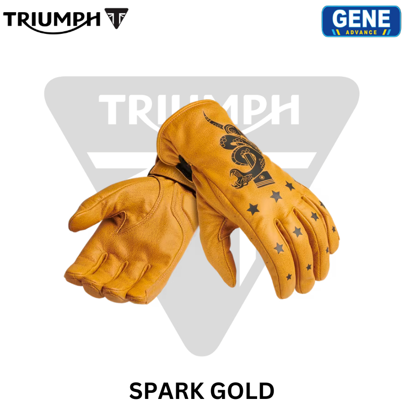 TRIUMPH Spark Gold Gloves 100% Original From Authorized Dealer