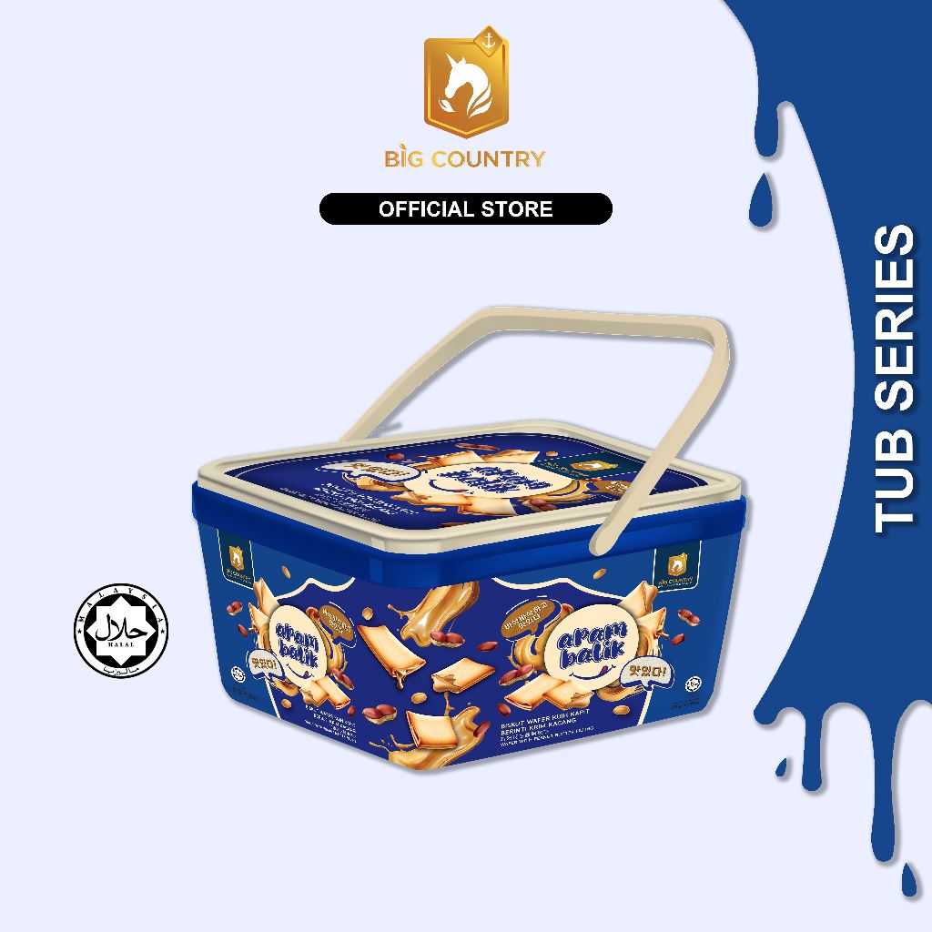 Big Country - Apam Balik Wafer With Peanut Butter Filling Extra Safe Packing - 15 pcs