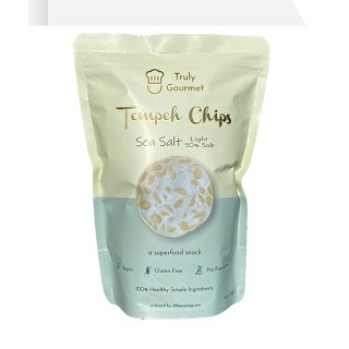 TRULY GOURMET Tempeh Chips Sea Salt Light (80g) - 9551014370029