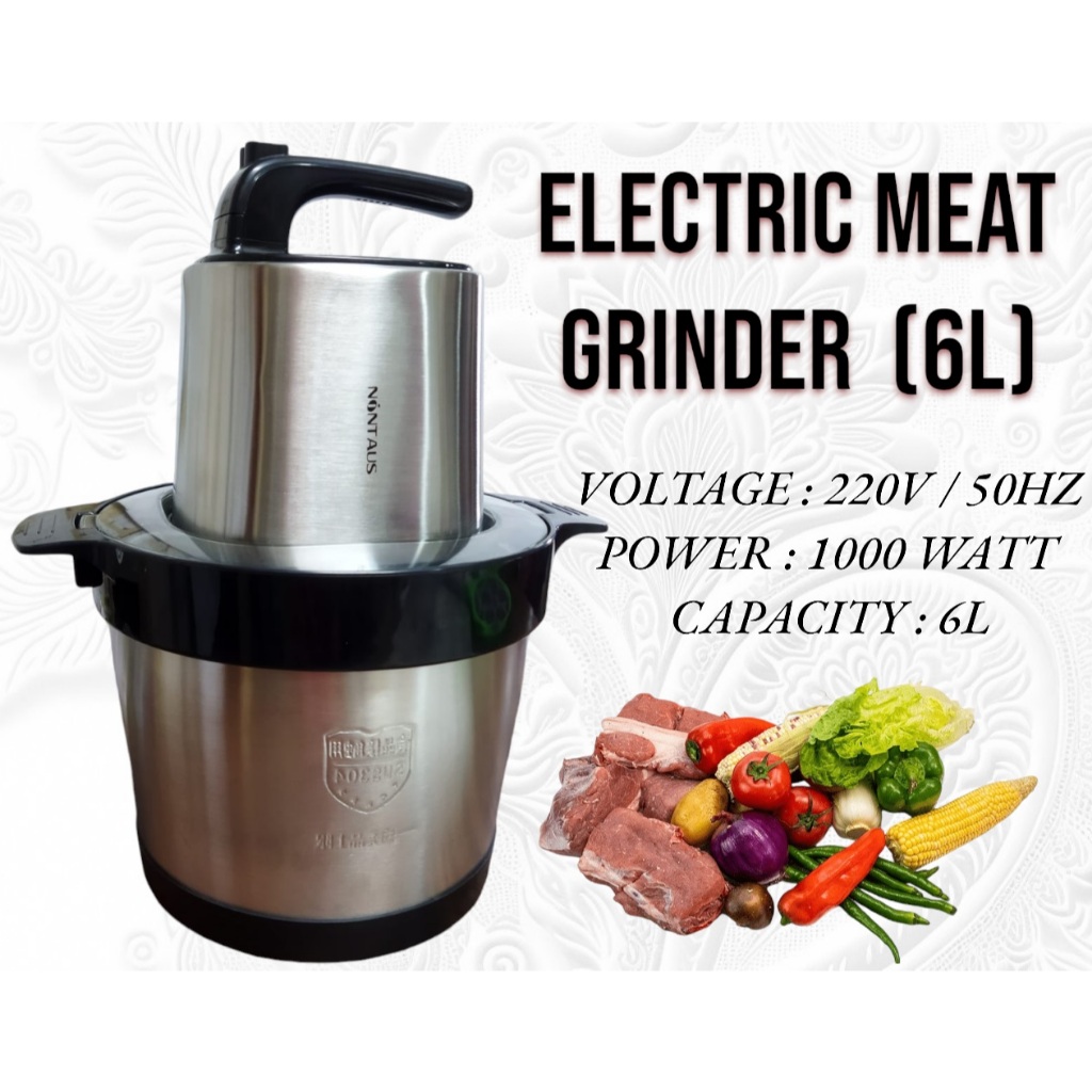 STIANLESS STEEL GRINDER 6 LITER / MESIN KISAR ELEKTRIK