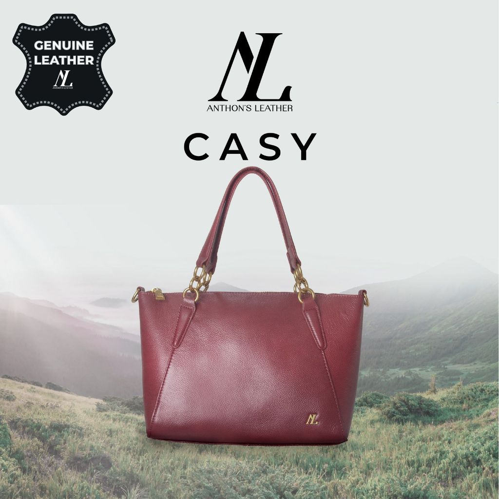 CASY GENUINE LEATHER BY ANTHON'S LEATHER BAG (Free 1 Sunglass Anthons)