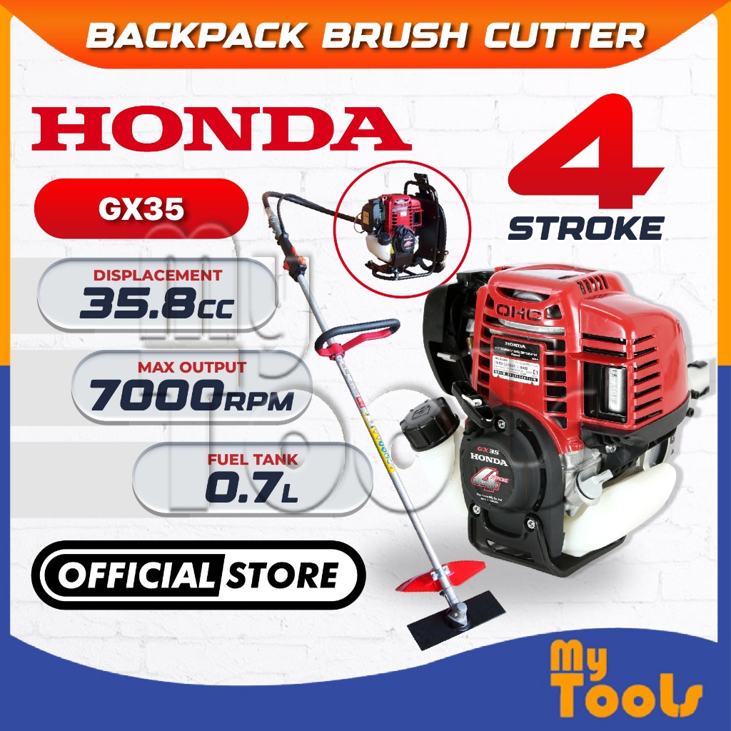 Mytools HONDA GX35 Backpack Brush Cutter / Grass Cutter 35cc 4-Stroke (Made in Thailand) Mesin Potong Rumput