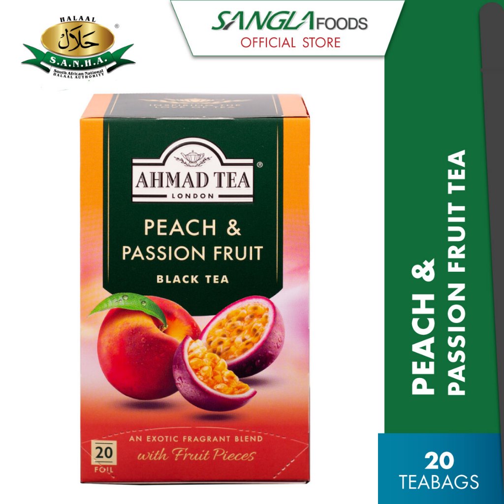 Ahmad Tea Peach & Passion (20 Teabags) Halal Certified