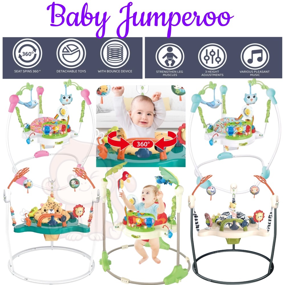 **READY STOCK**Multifungsi 360 ° Baby Jumper Swing iBaby Rainforest Baby Jumperoo